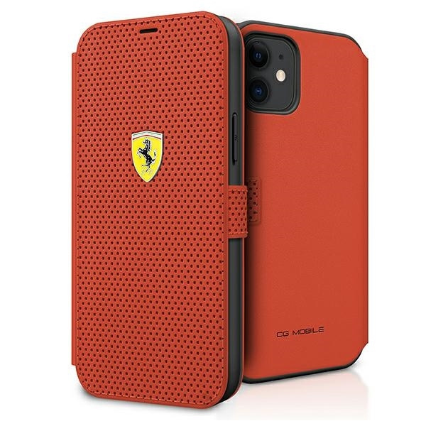 Фото - Чохол Ferrari FESPEFLBKP12SRE iPhone 12 mini 5,4" czerwony/red book On Track Per 