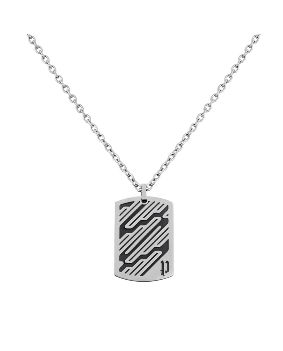 Zdjęcia - Kolczyki Police Biżuteria  PJ26483PSU-01. NECKLACE NECKLACE, Kolor szary. Mężczyzna. 