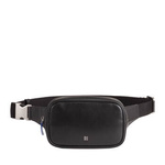 DUDU Leather Bumbag Waist Pouch Fanny Pack dla mężczyzn, modny design, praktyczna torba podróżna z zamkiem błyskawicznym i regulowanym paskiem, uchwyt na smartfona, torba rowerowa na skuter i motocykl