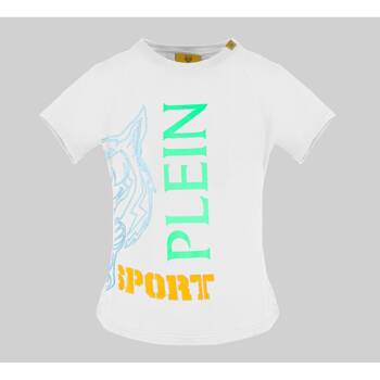 Koszulka T-shirt marki Plein Sport model DTPS3000 kolor Biały. Odzież damska. Sezon: Wiosna/Lato