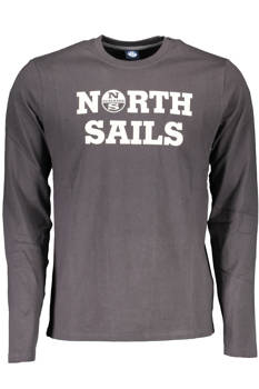 NORTH SAILS T-SHIRT Z DŁUGIM RĘKAWEM, MĘSKI, SZARY