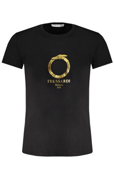 T-SHIRT MĘSKI Z KRÓTKIM RĘKAWEM TRUSSARDI CZARNY