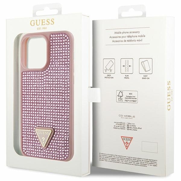 CG MOBILE Guess 4G Triangle Wallet Cardslot with Magsafe Compatible for  iPhone 12 Pro Max, 12/12 Pro