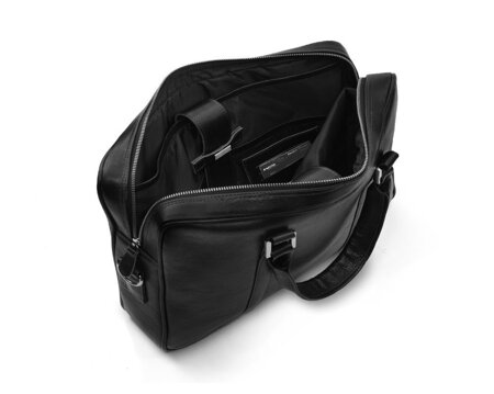 Skórzana torba na laptop Solier SL25 czarna