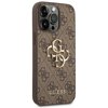 Guess GUHCP14X4GMGBR iPhone 14 Pro Max 6,7" brązowy/brown hardcase 4G Big Metal Logo